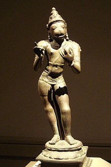 Patung Hanoman dari Dinasti Chola